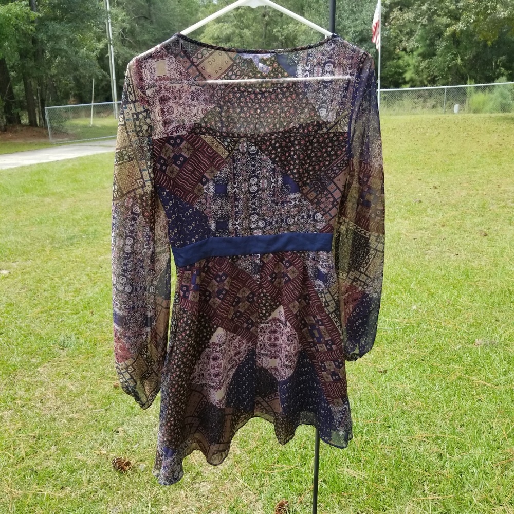 Bcbgeneration Patchwork Dress Size 4 - image 7